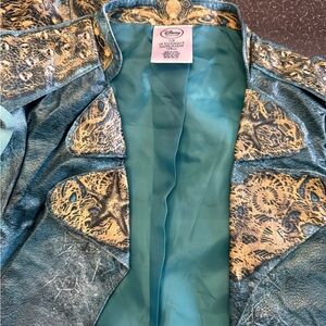 Disney Kids Teal and Gold Superhero Costume